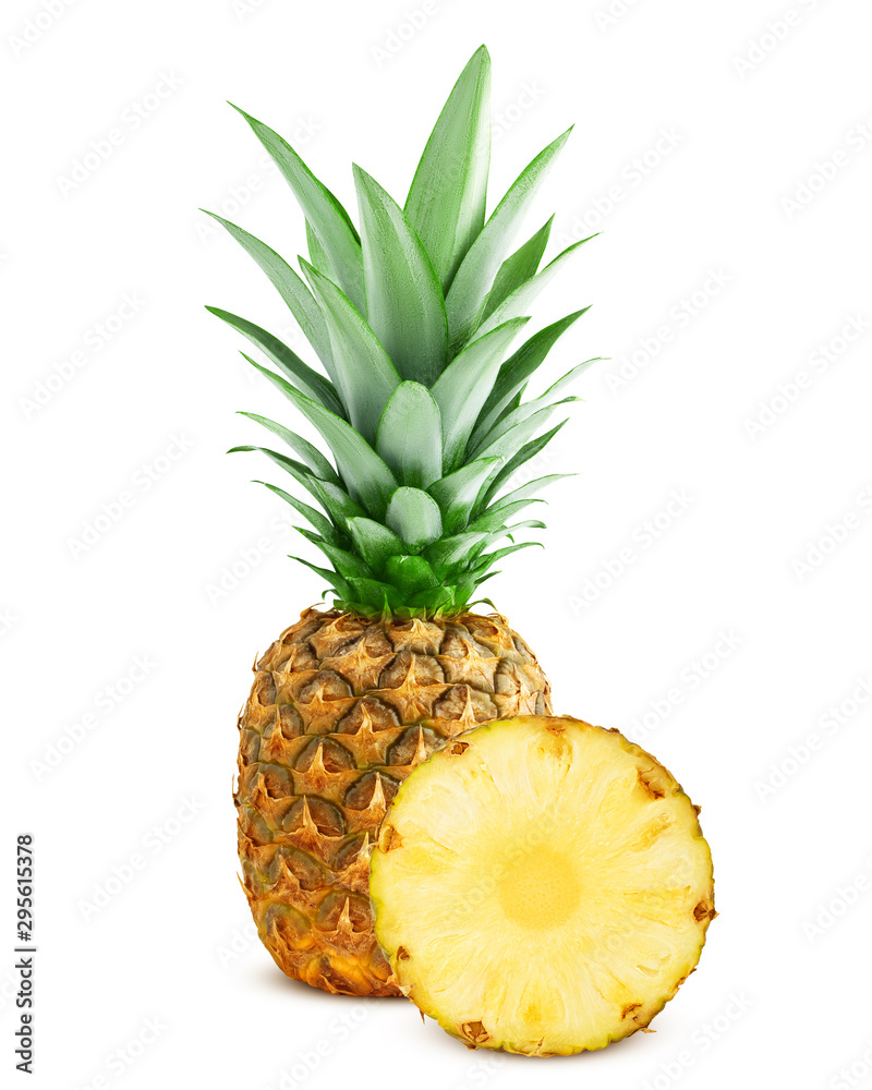 pineapple isolated on white background, clipping path, full depth of field pineapple isolated on white background, clipping path, full depth of field