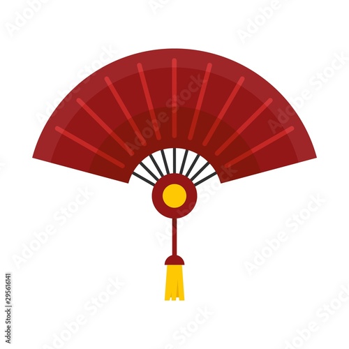 Handheld fan icon. Flat illustration of handheld fan vector icon for web design