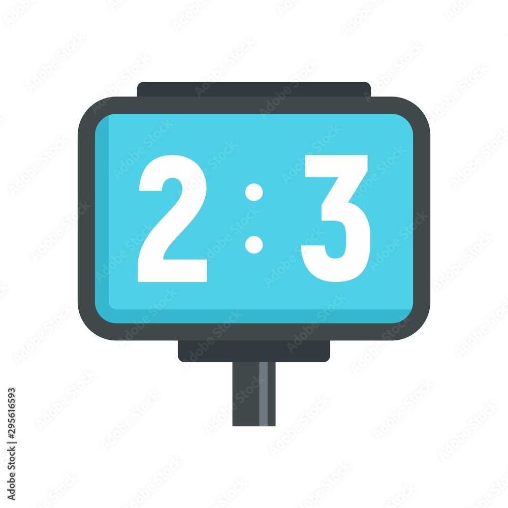 American football table score icon. Flat illustration of american football table score vector icon for web design American football table score icon. Flat illustration of american football table score vector icon for web design
