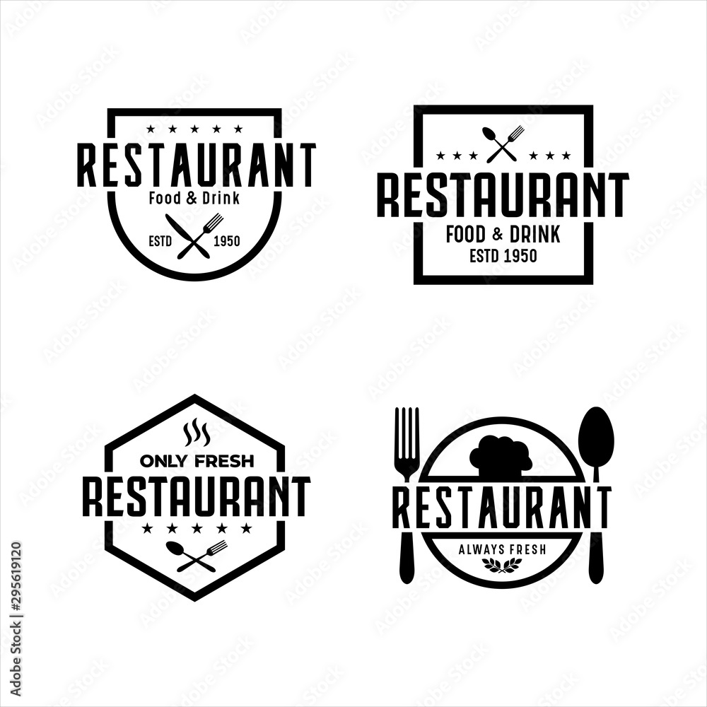 Obraz premium Restaurant Food and Drink Only Fresh