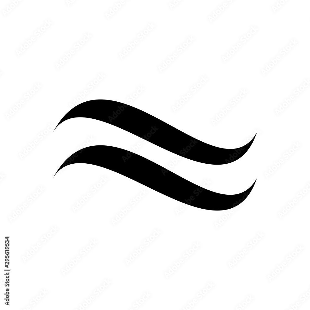 waves icon vector design template waves icon vector design template
