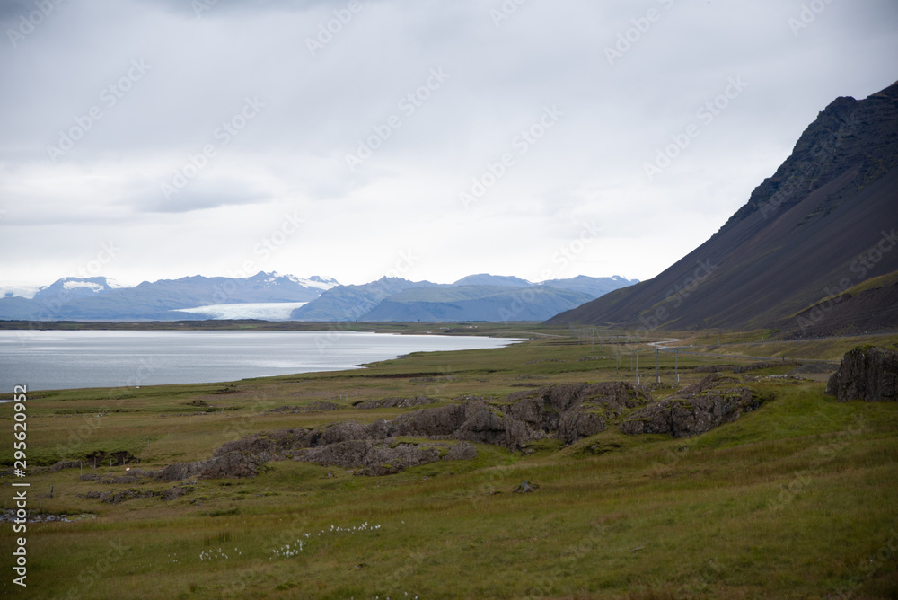 Vestrahorn Stockknes mountain from the west side Iceland. Vestrahorn Stockknes mountain from the west side Iceland.