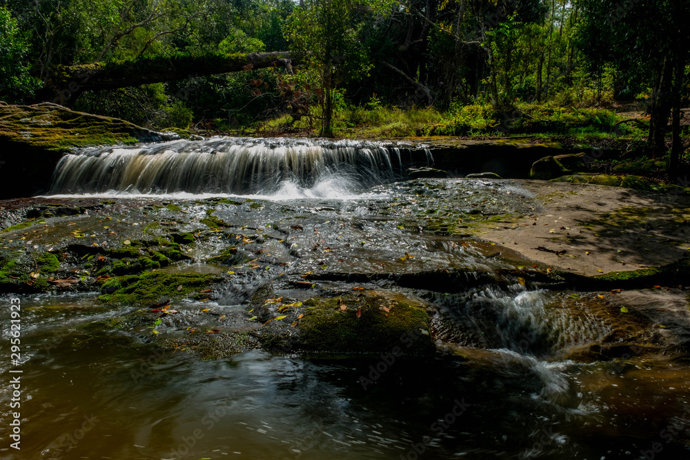 Fototapeta premium Famous place in Thailand (Wang Kang water fall on Phukadueng National park)