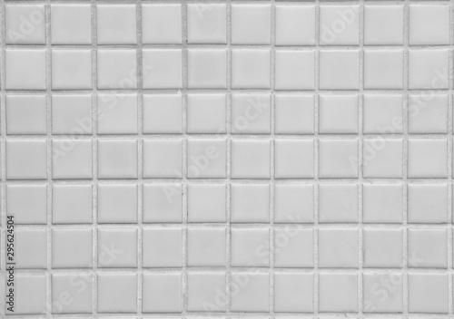 old white tile ceramic wall or empty mosaic table or blank square block floor on top view for wallpaper and texture background or interior and exterior architecture with bathroom or toilet floor