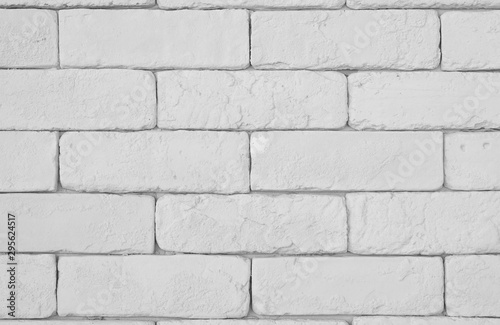 old white paint brick wall textured background or rough floor and table on top view for interior or exterior architecture decor and building construction retro or vintage brickwall pattern wallpaper