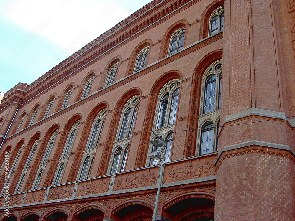 Rotes Rathaus (Red City Hall), located near Alexanderplatz in Berlin, Germany