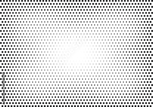 Abstract halftone dotted background. Monochrome pattern with dot and circles. Vector modern futuristic texture for posters, sites, business cards, cover postcards, interior design, labels, stickers.