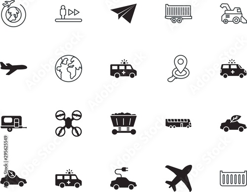 transport vector icon set such as: rv, knowledge, stair, warehouse, communication, mobile, delivering, bus, stock, wagon, escalator, wing, express, engine, stairway, start, people, land, digital