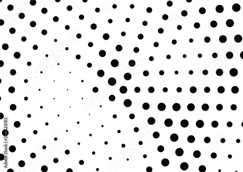 Abstract halftone dotted background. Monochrome pattern with dot and circles.  Vector modern pop art texture for posters, sites, business cards, cover postcards, interior design, labels, stickers.