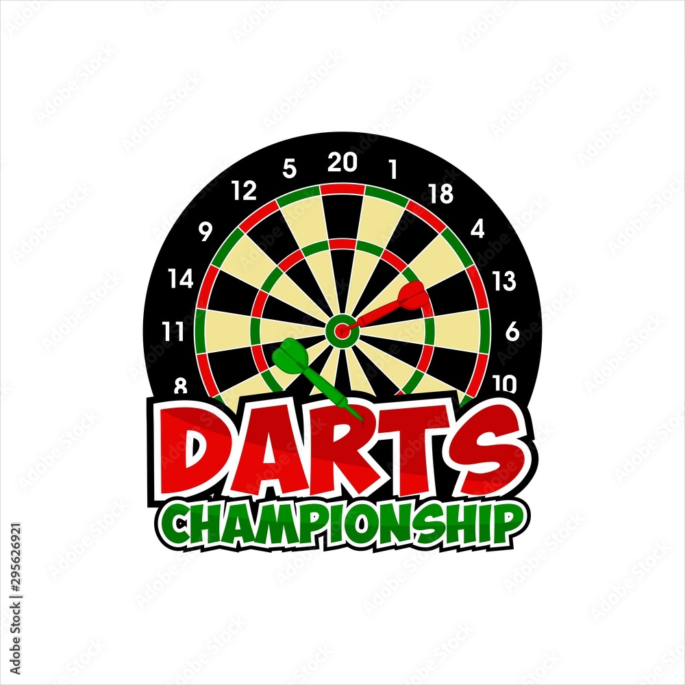 Vector Design Darts Championship Logo