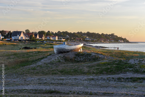Fototapeta Naklejka Na Ścianę i Meble -  Sunset at the beach of Gilleleje in Denmark