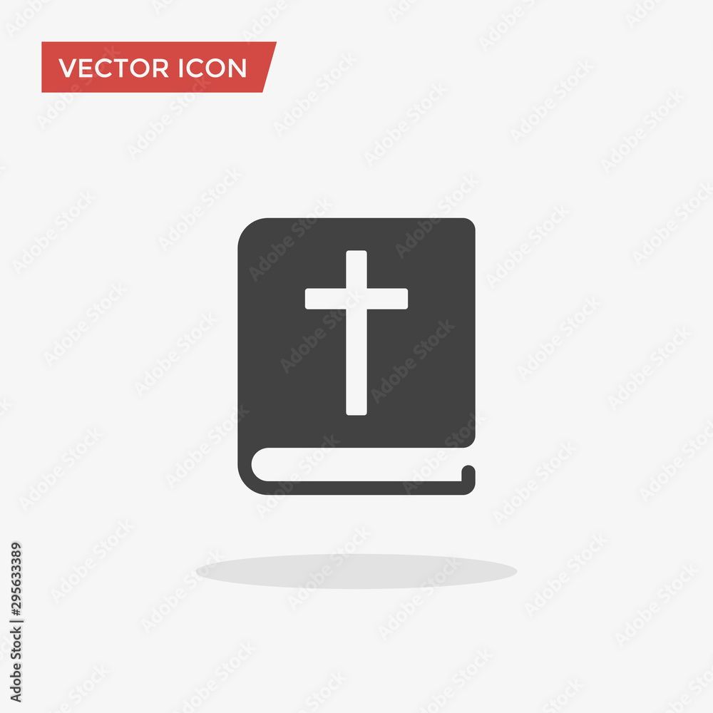 Bible Icon in trendy flat style isolated on grey background. Religion symbol for your web design, logo, UI. Vector illustration, EPS10. Bible Icon in trendy flat style isolated on grey background. Religion symbol for your web design, logo, UI. Vector illustration, EPS10.