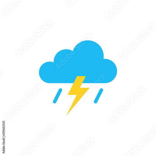 Storm Icon in trendy flat style isolated on grey background. Rainstorm symbol for your web site design, logo, app, UI. Vector illustration, EPS10.