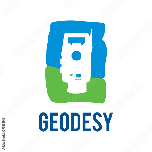 Vector logo of geodesy, design and topography