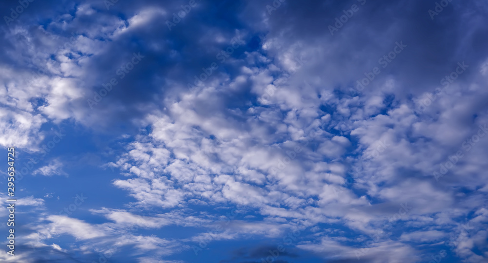 blue sky with clouds background