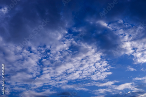 blue sky with clouds background