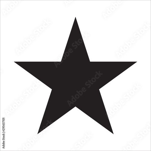 Black star vector icon