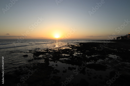 Puesta de sol sur de Tenerife