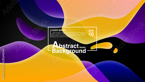 Background From Fluid Shapes Composition Concept. Lava Lamp Modern Background Abstract. Vector EPS 10