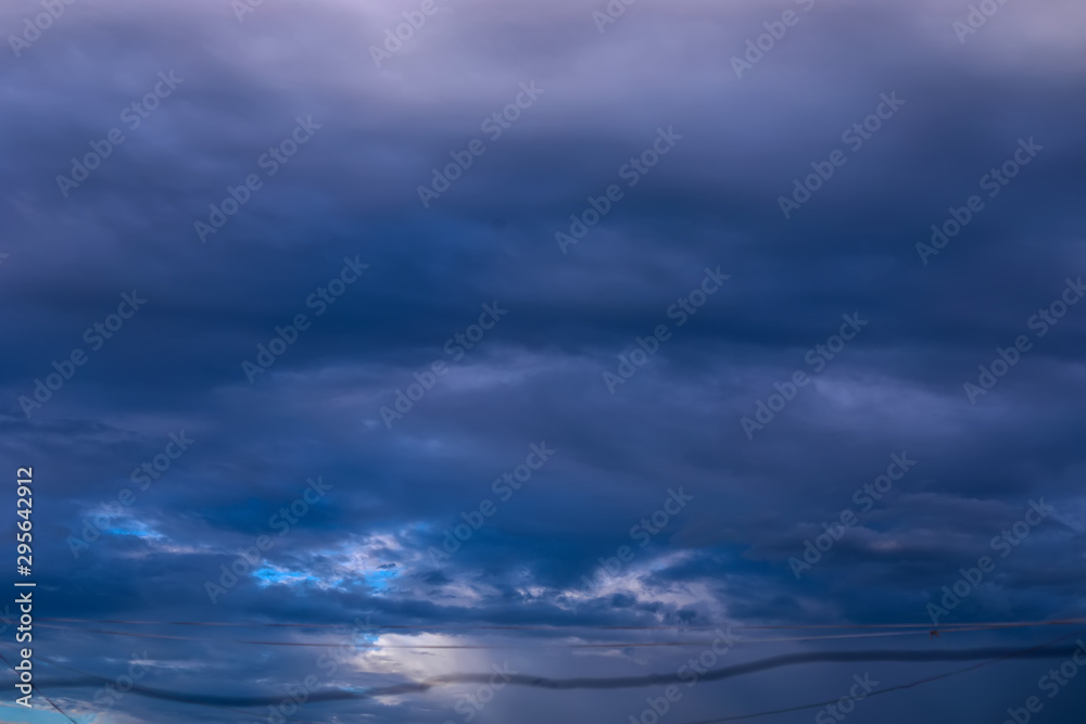 Fototapeta premium Blue sky background with clouds