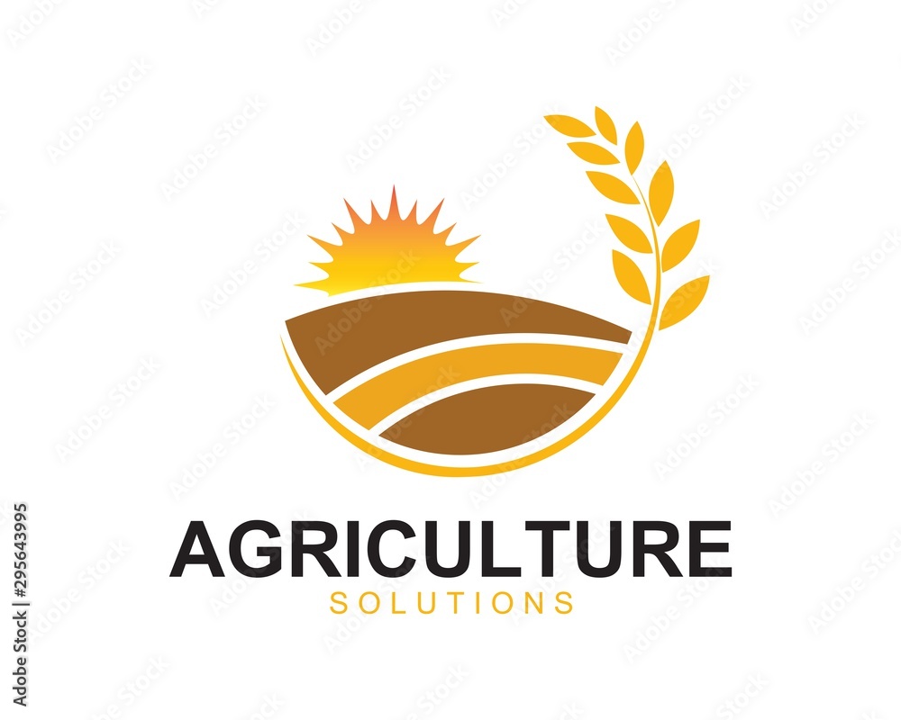 Agriculture Logo Template. farm logo template Stock Vector | Adobe Stock