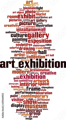 Art exhibition word cloud