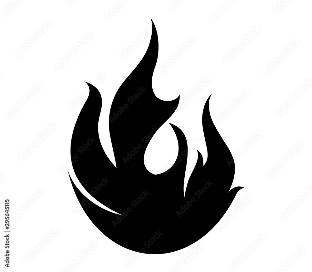 Fire flame logo vector illustration design template. Fire flame icon Fire flame logo vector illustration design template. Fire flame icon