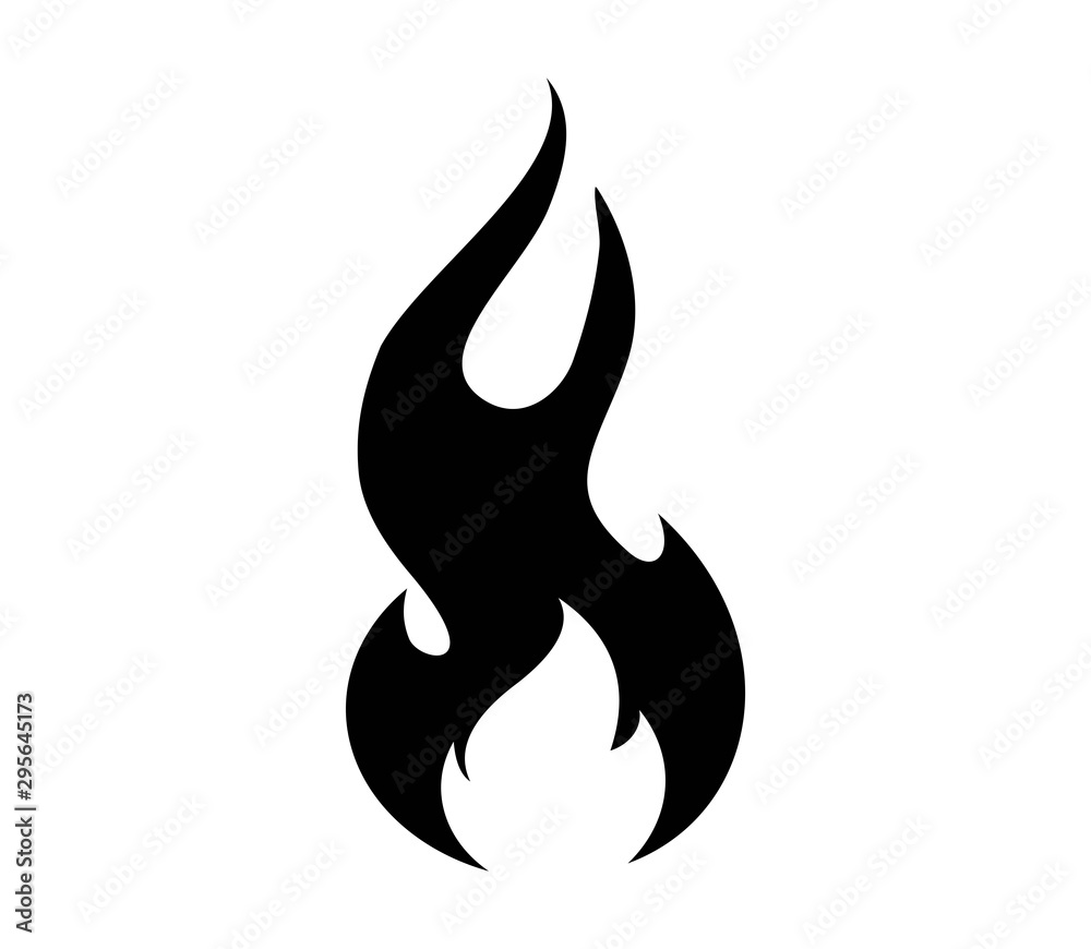 Fire flame logo vector illustration design template. Fire flame icon Fire flame logo vector illustration design template. Fire flame icon
