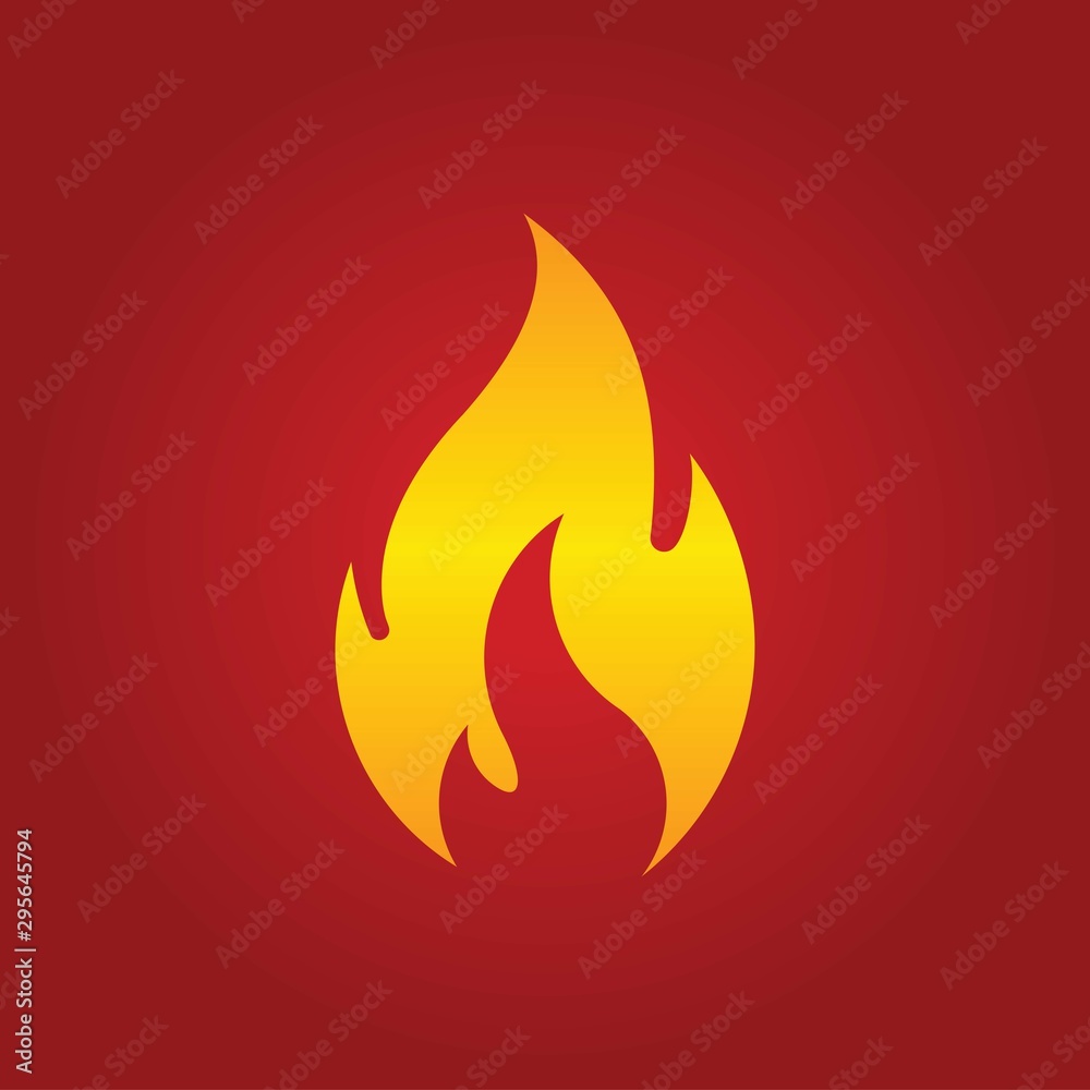 Fire Flame Icon Vector Design Template. Fire Flame Icon Vector Design Template.