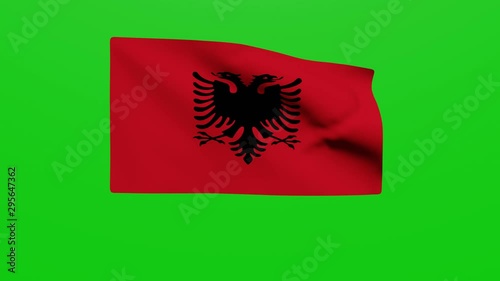Bandera Albania. Vídeo photo