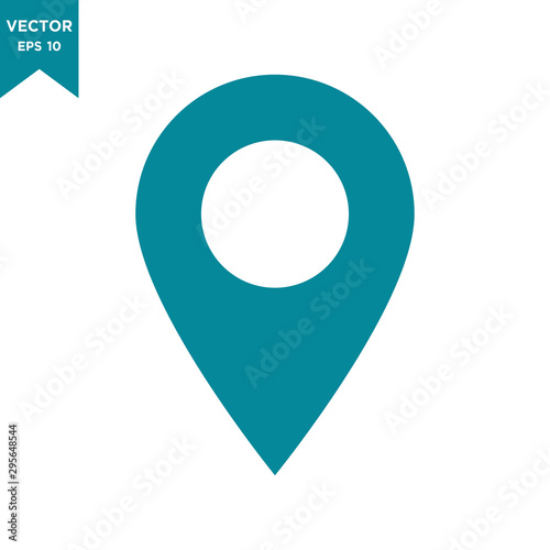 map pin icon in trendy flat style, locator icon