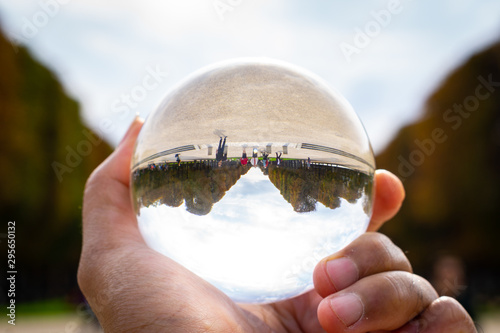 crystal ball, also known as an orbuculum or crystal sphere, is a crystal or glass ball and common fortune-telling object. It is generally associated with the performance of clairvoyance and scrying.
