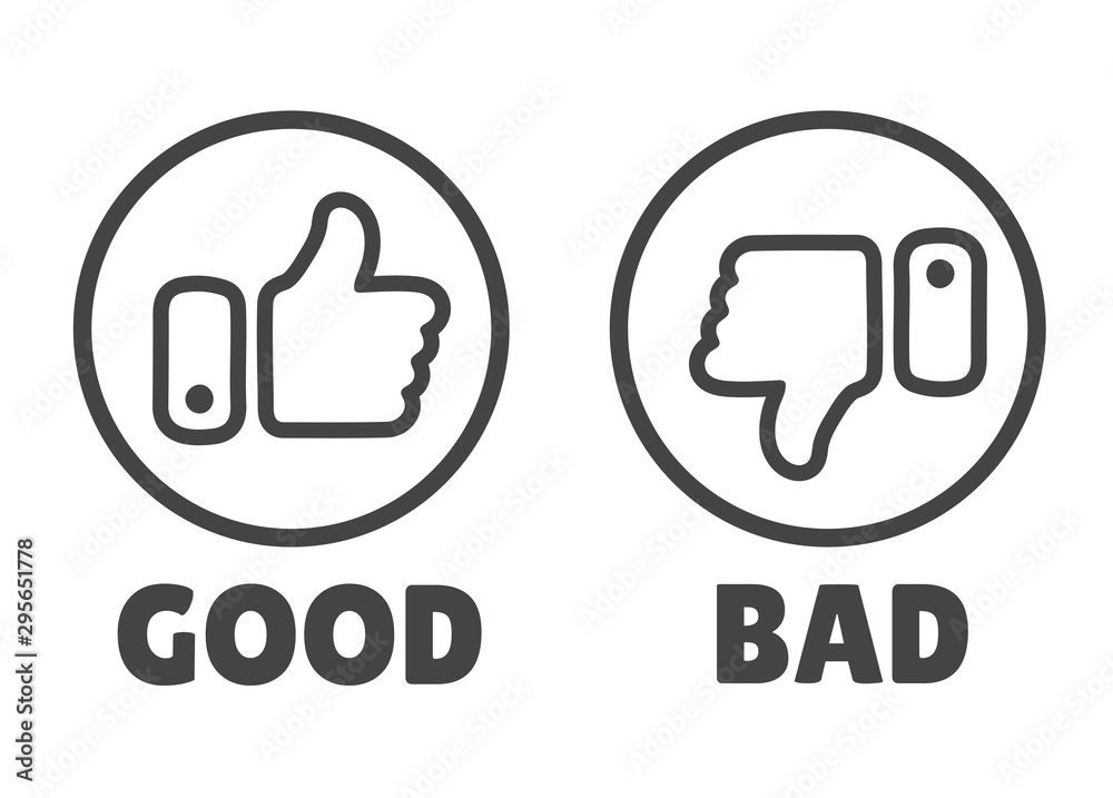 Thumbs up icon Isolated on a white background. Thumb icons are good and bad. Thumbs up icon Isolated on a white background. Thumb icons are good and bad.