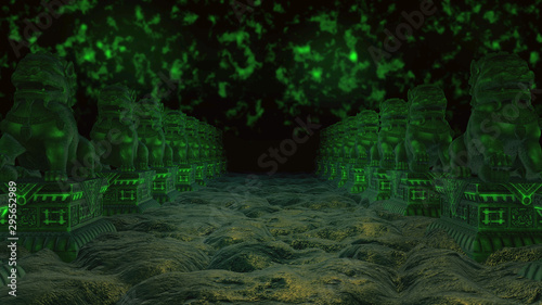 Chiness Lion Statues 