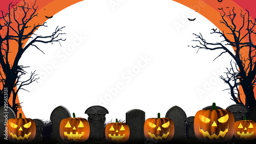Happy Holiday Halloween Frame Background