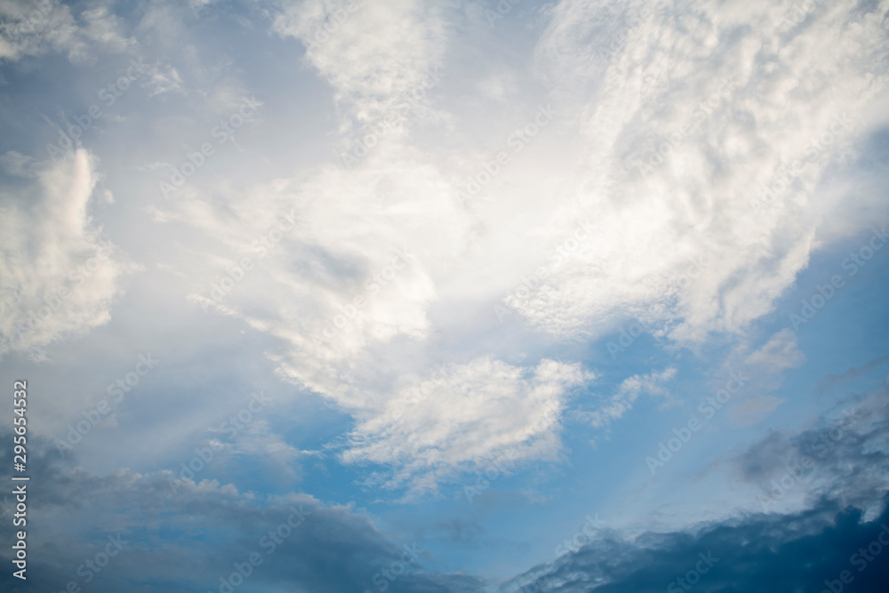 Sky and clouds with a beautiful light in the morning Sky and clouds with a beautiful light in the morning