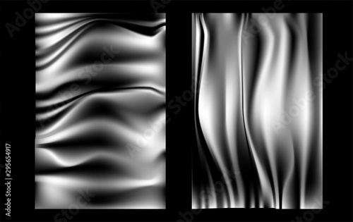 Realistic stretch transparent polyethylene vector