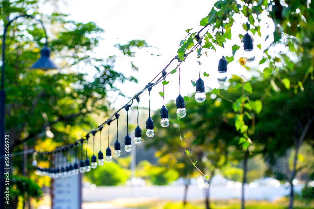 Lamp brightness in the sky illuminating the night background is a beautiful morning Lamp brightness in the sky illuminating the night background is a beautiful morning