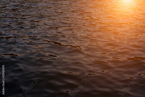 Abstract water surface in the evening