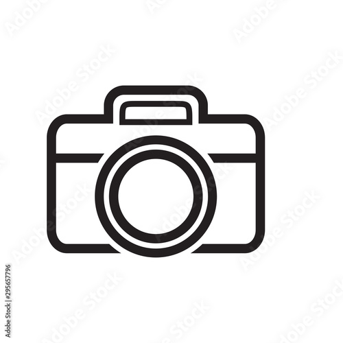 photo icon trendy flat design