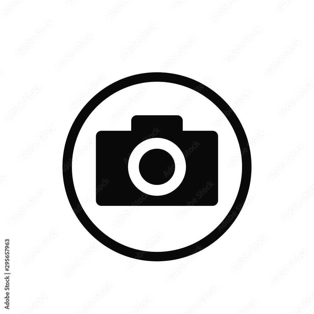 photo icon trendy flat design