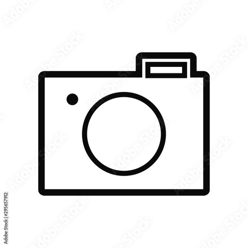 photo icon trendy flat design