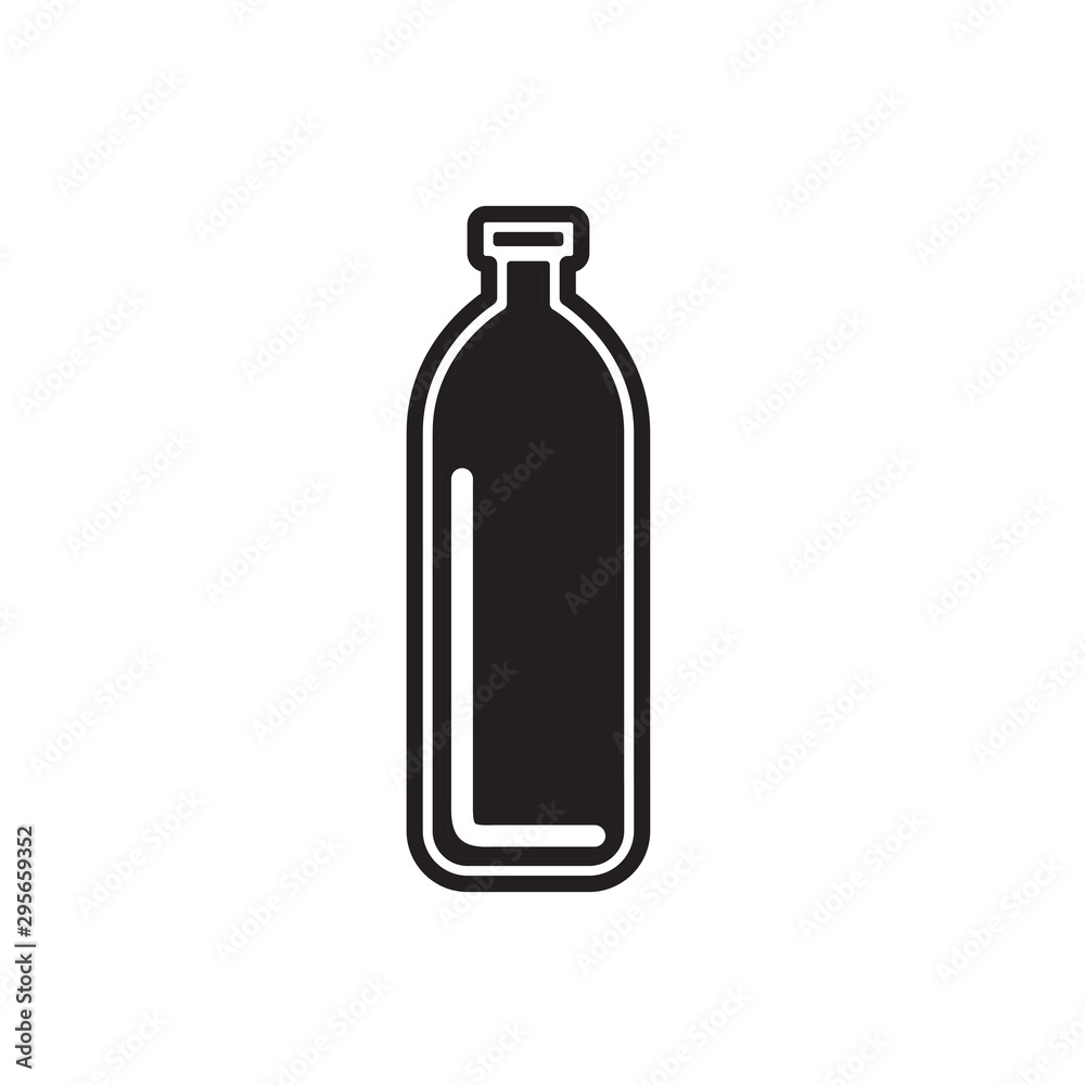 bottle icon vector trendy flat design 