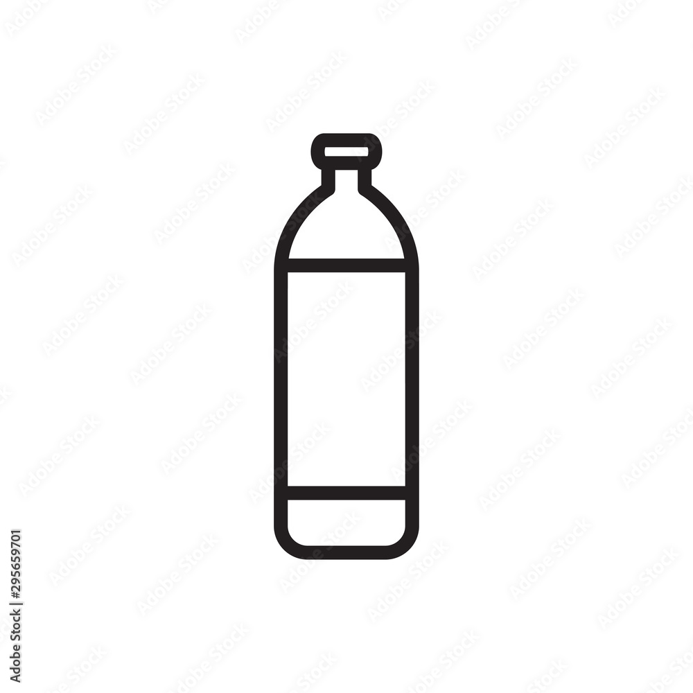 bottle icon vector trendy flat design 