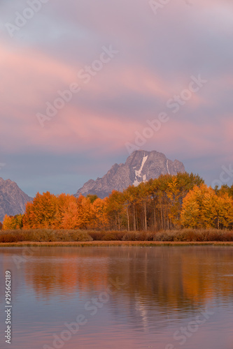 Beautiful Autumn Landscape in the Tetons