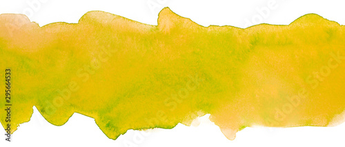 stripe watercolor background yellow-green colors, element for design with place for text copyspace © Alex