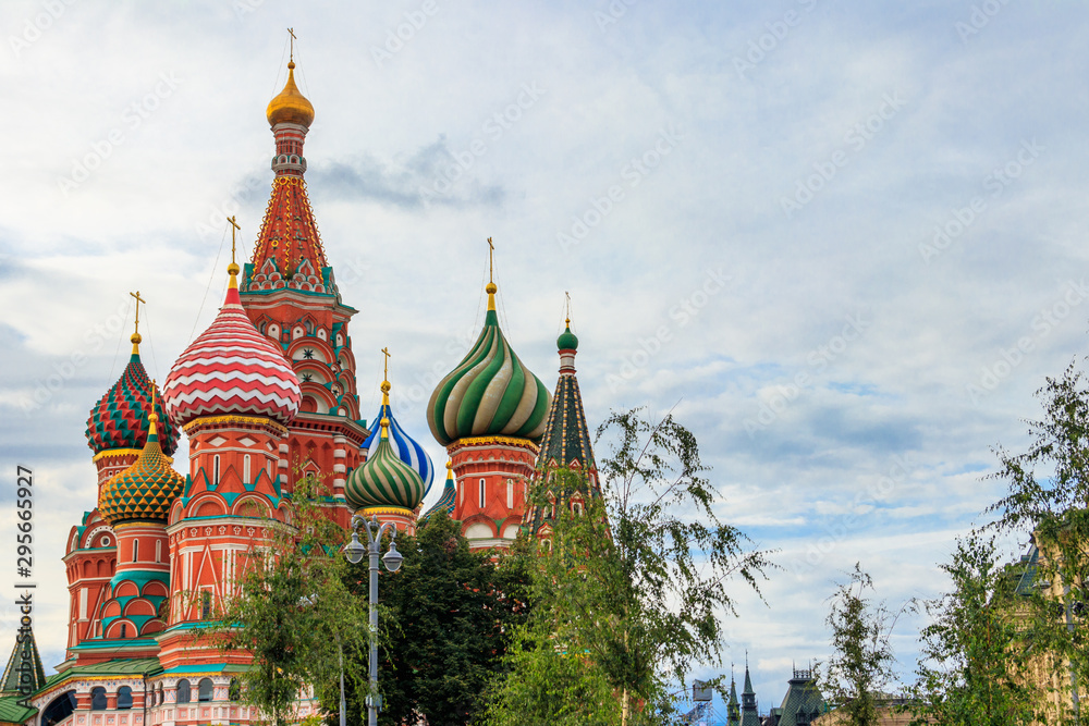 St. Basil's Cathedral on Red Square in Moscow, Russia