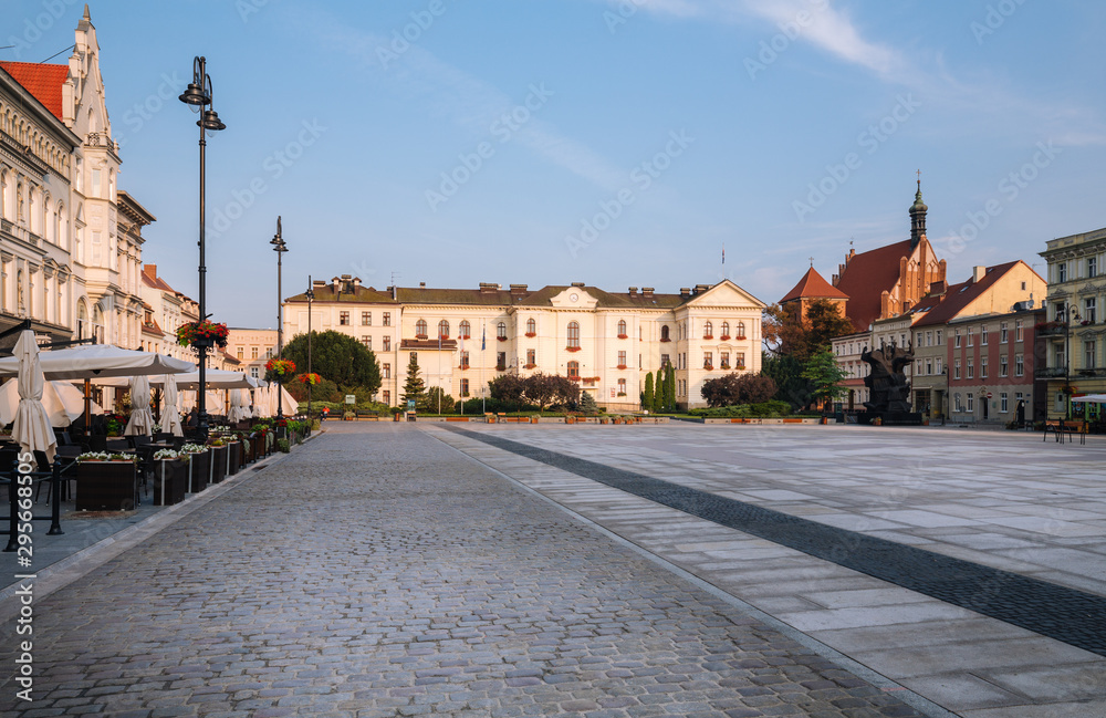 Bydgoszcz.  Kuyavian-Pomeranian Voivodeship in Poland.  Historic city architecture on the Old Town Square