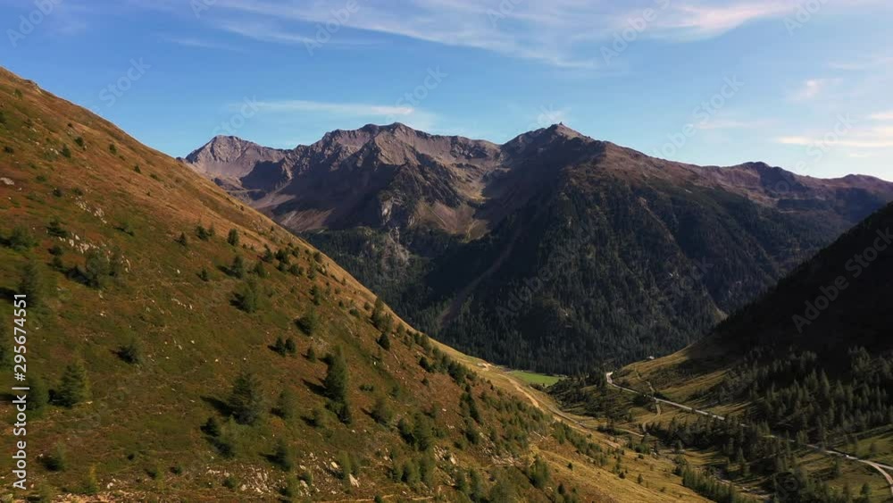 A magnificent panoramic view of the Alps, Italy. The film was shot with drone A magnificent panoramic view of the Alps, Italy. The film was shot with drone