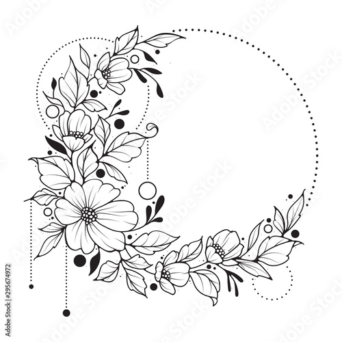 Elegant floral illustration...